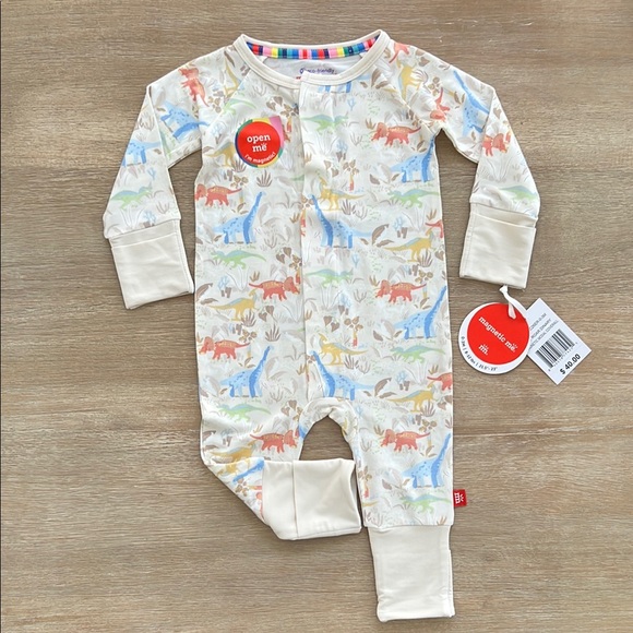 Magnetic Me Convertible Coverall Roar Dinary 0-3 3-6 6-9 9-12 12-18 months - Picture 1 of 6